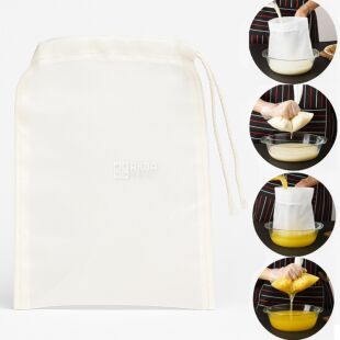 Набір мішечків для проціджування з нетканого полотна, 10 шт., 20 х 15 см, білі
