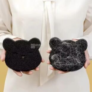 Губки для видалення шерсті з одягу під час прання, 2 шт., чорні