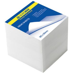 Buromax, 1000 аркушів, Буромакс, Папір для нотаток, білий, непроклеєний, 90х90 мм