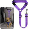Автомобильный ремень для животных регулируемый, до 71х55 см, фиолетовый