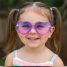 Декоративні окуляри Сердечки для дітей, фіолетові, пластикові