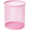 Clever, 90х95х85 мм, Підставка металева для ручок, кругла, рожева