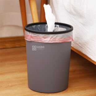 ViO, 8 л, Відро для сміття з фіксуючим кільцем, рожеве