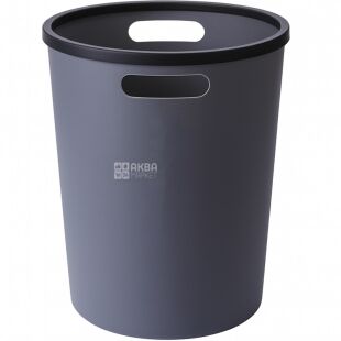 ViO, 8 л, Відро для сміття з фіксуючим кільцем, темно-сіре