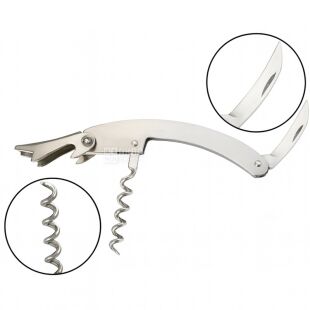 Штопор барний з ножем, нержавіюча сталь