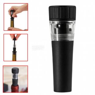 Вакуумная пробка для стеклянных бутылок, черная