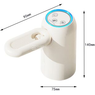 ViO E29-D, Електрична USB помпа для води зі складаним носиком та подвійним мотором, біла