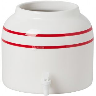 ViO CD-02, Керамічний диспенсер для води, червона смуга