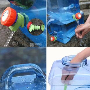 Бутель Каністра з краником 18 л полікарбонатний з ручкою, ViO PC-B 18l