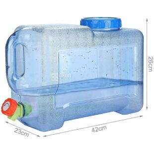 Бутель Каністра з краником 18 л полікарбонатний з ручкою, ViO PC-B 18l