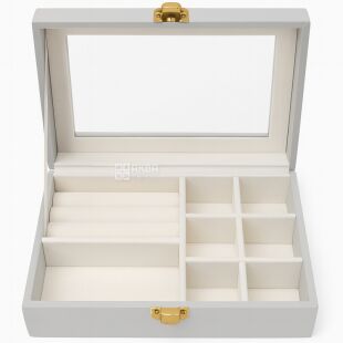 Скринька-органайзер для прикрас, велюрова, 130 х 195 х 62 мм