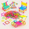 Конструктор геометричний, 120 деталей, кольоровий