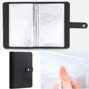 Блокнот-органайзер для коллекционирования банкнот, 50 ячеек, черный