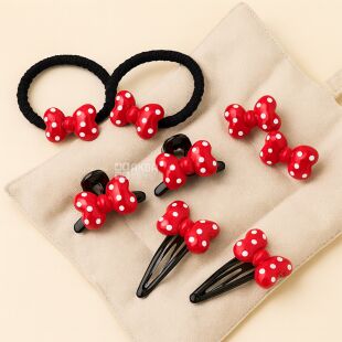 Набор аксессуаров для волос Бантики, детский, 8 предметов