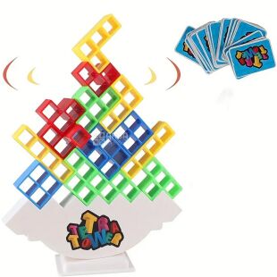 Настільна гра Балансуюча вежа, дитяча, різнобарвна 