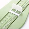 Линейка для измерения детской стопы, пластиковая, зеленая