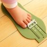 Линейка для измерения детской стопы, пластиковая, зеленая