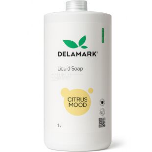 DeLaMark, 1 л, Мыло жидкое для рук ДеЛаМарк, Цитрусовое настроение, экологическое, запаска