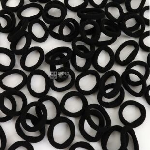 Набір гумок для волосся, 50 шт, чорні