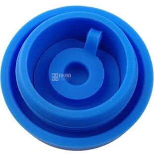 Пробка багаторазова силіконова для бутлів 18,9 л, синя