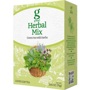 Grace, Альпийские травы, 75 г, Чай Грейс, зеленый с травами 