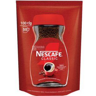 Nescafe Classic, 100 г, Кофе Нескафе Классик, растворимый
