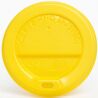 Кришка для одноразового стакана 500 мл, жовта, 50 шт, D90