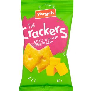 Yarich, 80 г, Крекер зі смаком сиру Чеддер, Ярич