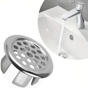 Заглушка для перелива раковины, d 21 мм, декоративная