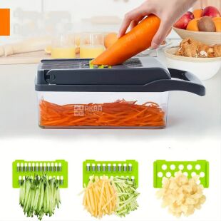 Clever, Ручной мультислайсер кухонный с контейнером 14 в 1