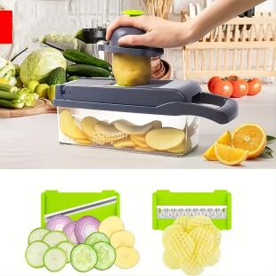 Clever, Ручной мультислайсер кухонный с контейнером 14 в 1