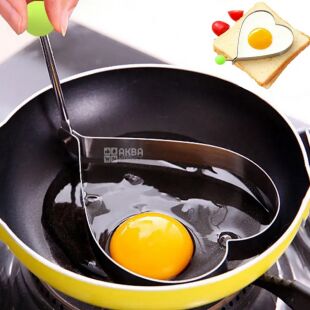 Форми декоративні для смаження яєць, 2 шт., металеві