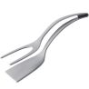 Лопатка кухонна 2в1, пластикова, сіра, 305 мм