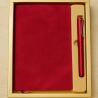 Подарунковий набір Щоденник А5 в лінію з ручкою, червоний