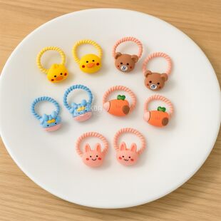 Набір дитячих гумок для волосся, 10 шт., в асортименті