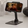 Тримач для телефона, металевий, чорний