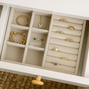 Органайзер для прикрас, велюровий, 135  х 180 х 20 мм