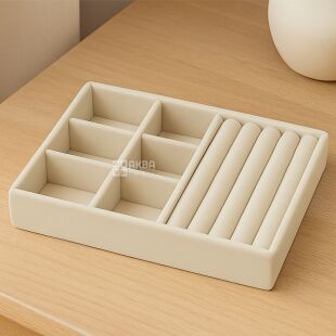 Органайзер для прикрас, велюровий, 135  х 180 х 20 мм