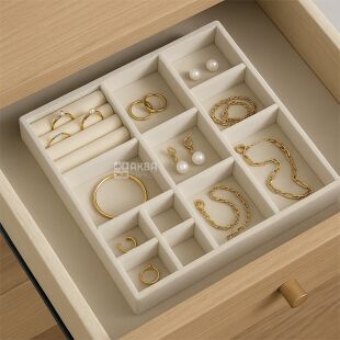 Органайзер для украшений, велюровый, 330 х 330 х 50 мм