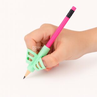 Тренажер для постановки письма, силіконовий, зелений