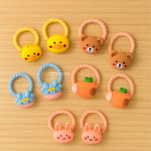 Набор детских резинок для волос, 10 шт., в ассортименте