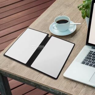 Багаторазовий нотатник A5, з маркером і серветкою, сірий