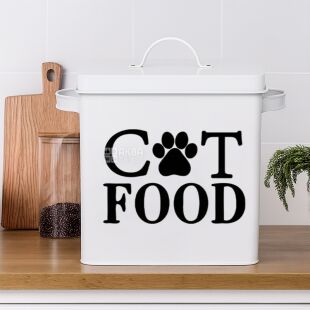 Стікер для контейнера з кормом Cat food, 180 х 110 мм