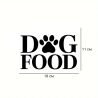 Стікер для контейнера з кормом Dog food, 180 х 110 мм