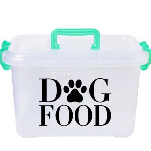 Стікер для контейнера з кормом Dog food, 180 х 110 мм
