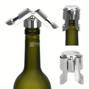 Пробка для шампанского и игристых вин, нержавеющая сталь