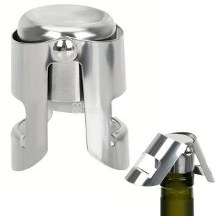 Пробка для шампанского и игристых вин, нержавеющая сталь