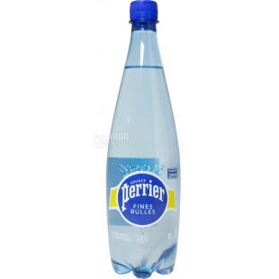 Perrier Fines Bulles, 1 л, Вода мінеральна слабогазована Пер'є, ПЕТ