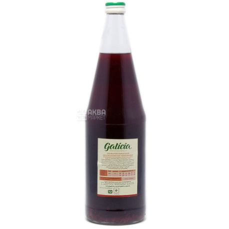 Galicia, Яблочно-вишневый, 1 л, Галиция, Сок без добавления сахара, стекло