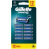 Gillette Mach 3, 12 шт., Змінні картриджі для гоління